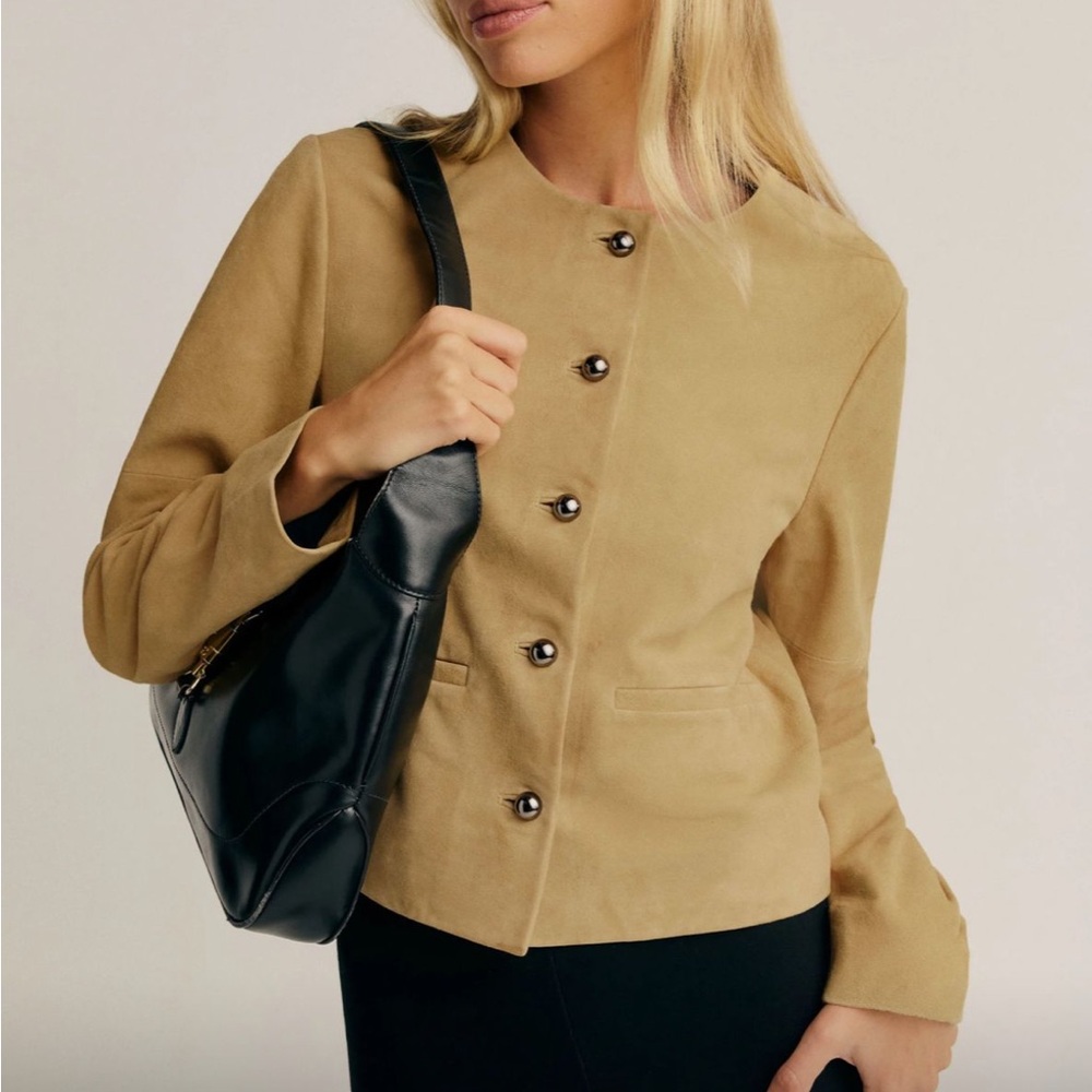 Reformation X Veda Suede Jacket size S